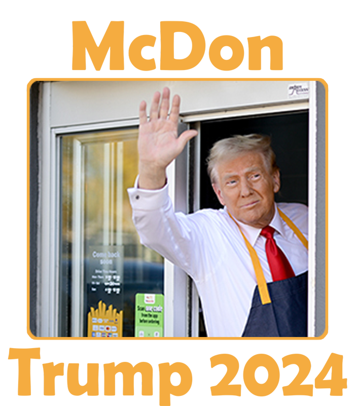 Mcdon Donald Trump 2024 Election Valucap Bio-Washed Visor