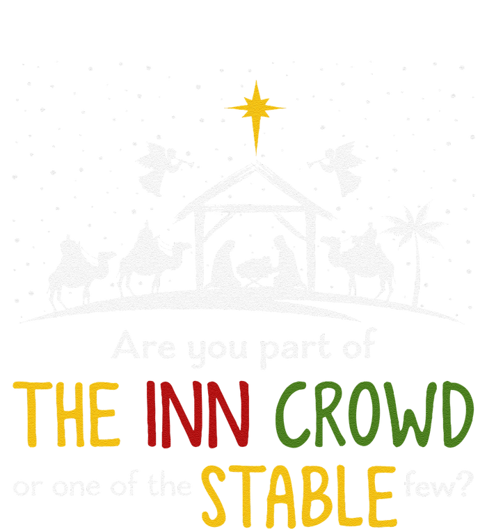 Are You Part Of Inn Crowd Or Stable Few Christmas Nativity Women's V-Neck T-Shirt