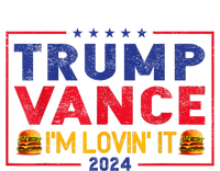 Trump Vance Im Lovin It Hamburger 2024 Women's Pullover Hoodie