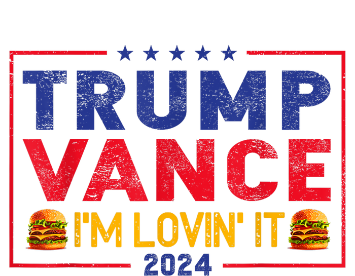 Trump Vance Im Lovin It Hamburger 2024 Women's Pullover Hoodie