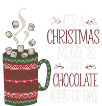 Christmas Movie And Hot Chocolate Kind Of Day Holiday Women's Flannel Pajama Set