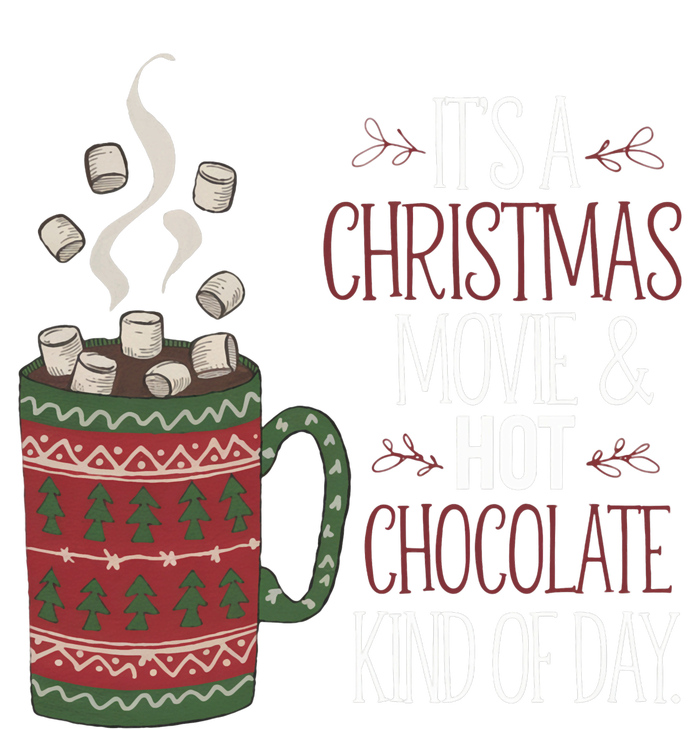 Christmas Movie And Hot Chocolate Kind Of Day Holiday Women's Flannel Pajama Set