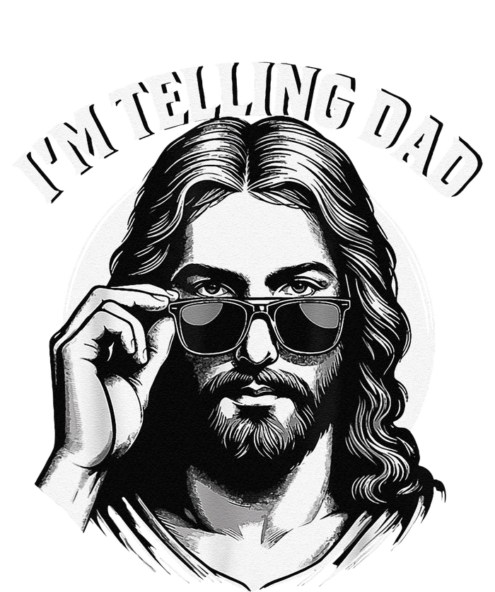 IM Telling Dad Jesus Wearing Sunglasses Softstyle Adult Sport Polo