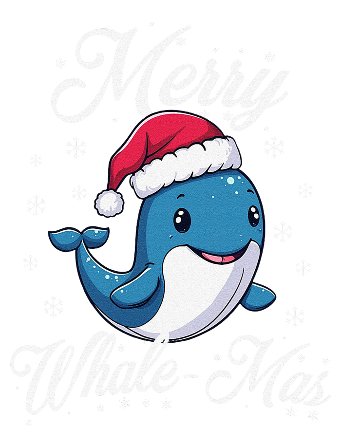 Merry Whalemas Whale With Santa Hat Orcas Christmas Puns T-Shirt