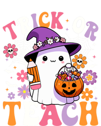 Trick Or Teach Groovy Teacher Ghost Funny Halloween Teacher Gift Kids Long Sleeve Shirt