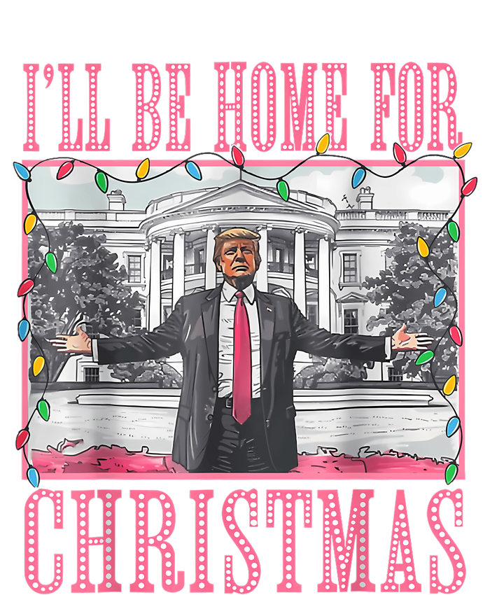 ILl Be Home For Christmas Santa Funny Trump Xmas Pajamas Tank Top