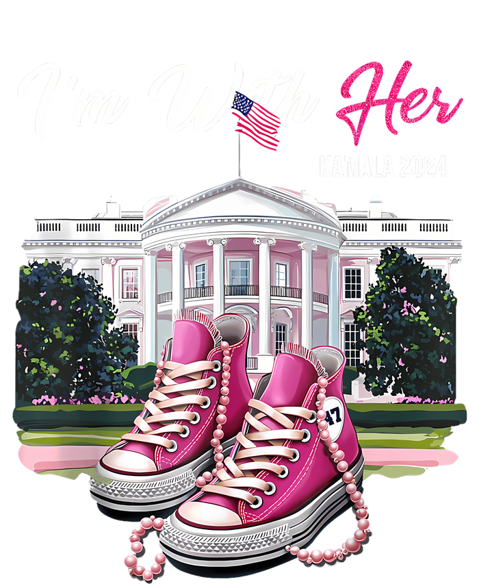 IM With Her Kamala 2024 Chucks And Pearls Madam President Mousepad