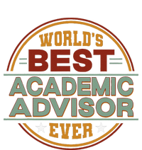 Retro Badge Worlds Best Academic Advisor T-Shirt