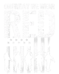 On Friday We Wear Red American Flag Military Supportive T-Shirt