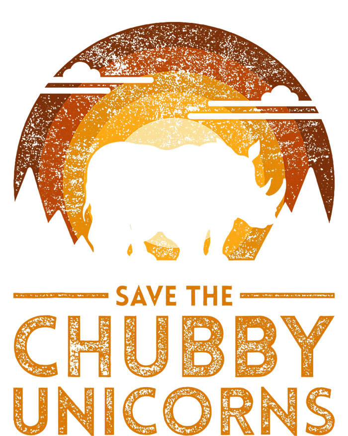 Save The Chubby Unicorns Rhino Dry Zone Grid Polo