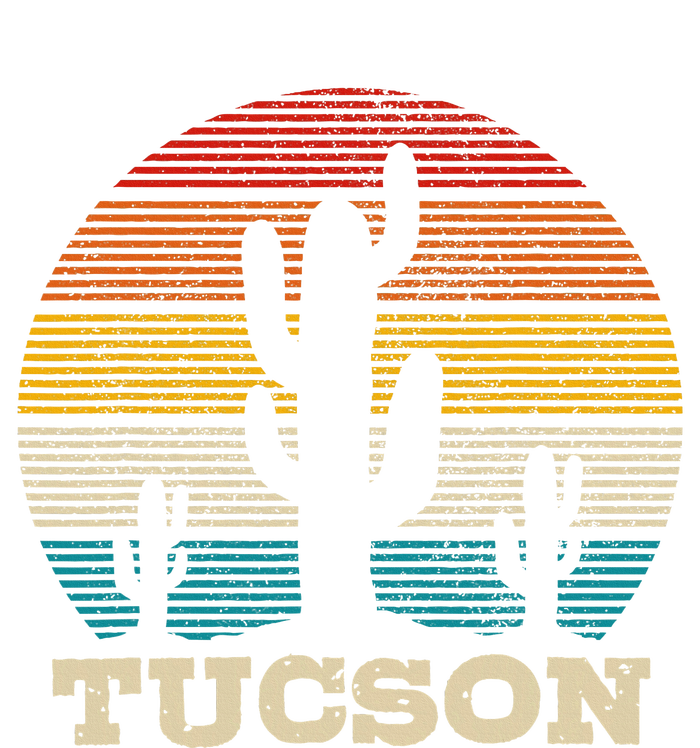 Tucson Arizona Cactus Vintage Retro Desert Souvenir Gift Women's Perfect Tri Tunic Long Sleeve Shirt