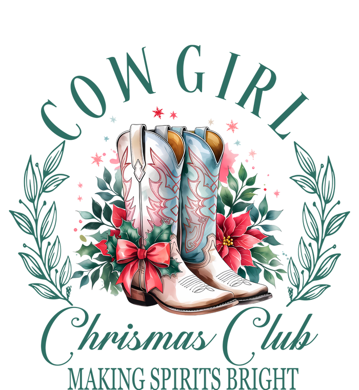 Cowgirl Christmas Club Making Spirit Bright Holiday Women’s Perfect Tri Rocker Tank