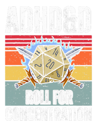 Retro Vintage Adhd&D Roll For Concentration Funny Gamer Tall T-Shirt