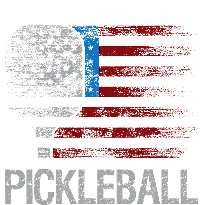 Us Flag Pickleball Player Paddleball Lover T-Shirt