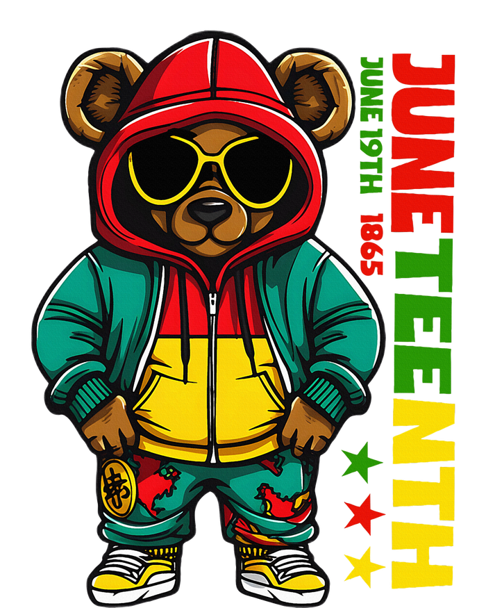 Juneteenth Black Hip Hop Teddy Bear African American T-Shirt