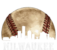 Milwaukee Skyline City Vintage Baseball Lover Tall T-Shirt