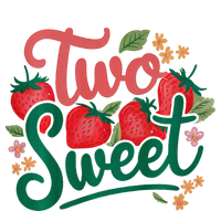 Two Sweet 2nd Birthday Strawberry Theme 2 Year Old Women's Racerback Cropped Tank