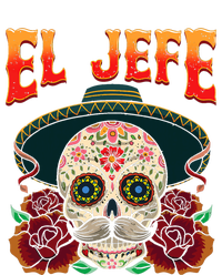 Day Of The Dead Mexico El Jefe Boss Sugar Skull Halloween Flat Bill Trucker Hat