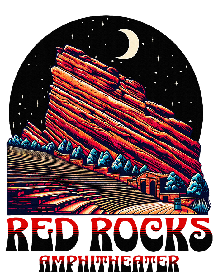 Red Rocks Amphitheater & The Moon Morrison Colorado T-Shirt