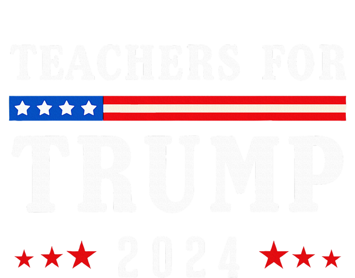 Teachers For Trump 2024 Patriotic American Flag Women's Crop Top Tee