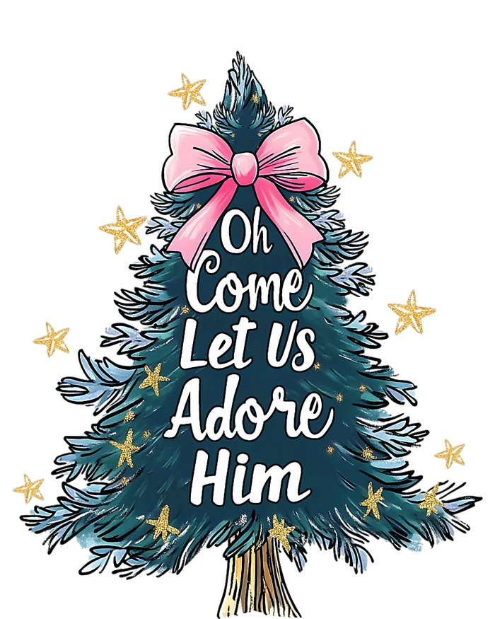 Oh Come Let Us Adore Him Christmas Nativity Christian Jesus Tie-Dye Long Sleeve Shirt