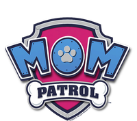 Patrol Mothers Day Mom Patrol Badge Valucap Bio-Washed Visor