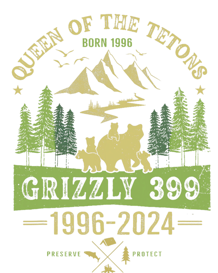 Queen Of The Tetons Grizzly 399 National Park 19962024 Womens CVC Long Sleeve Shirt