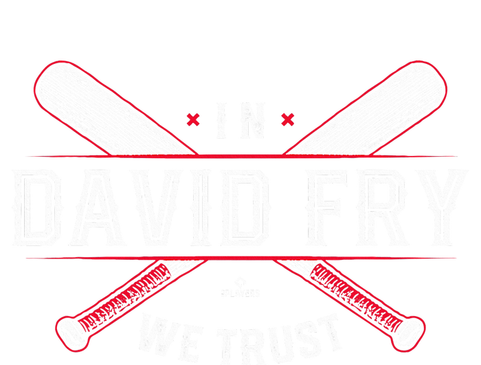 We Trust In David Fry Cleveland Baseball Ladies Long Sleeve Shirt