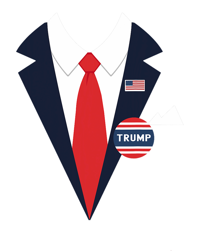 Donald Trump Halloween Costume Funny Suit Kids Long Sleeve Shirt