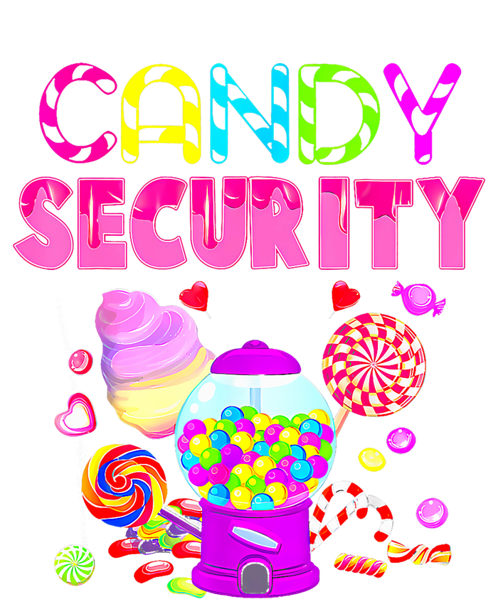 Candy Land Costume Women Candy Crew Funny Candy Security Cropped Pullover Crew