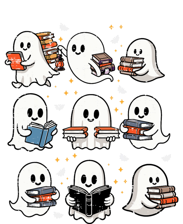 Ghosts With Books Library Halloweenteacher T-Shirt