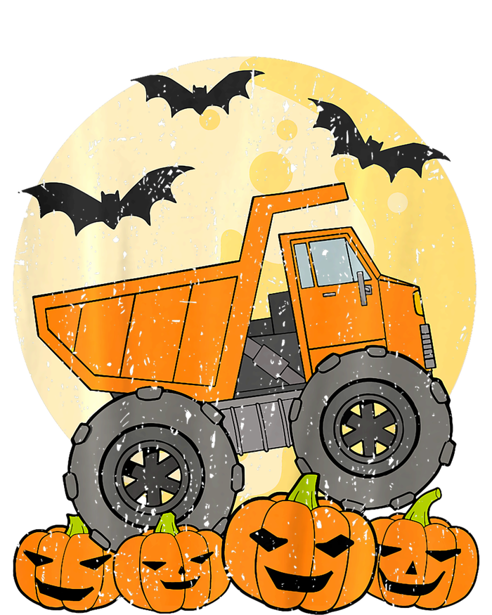 Construction Monster Truck Halloween Pumpkins Tie-Dye T-Shirt