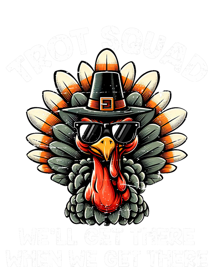 Turkey Trot Squad Funny Thanksgiving Running Costume T-Shirt