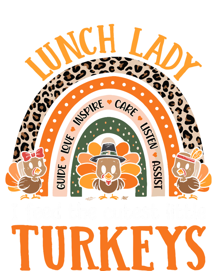 I Feed The Cutest Little Turkeys Thanksgiving Lunch Lady Women's Pullover Hoodie