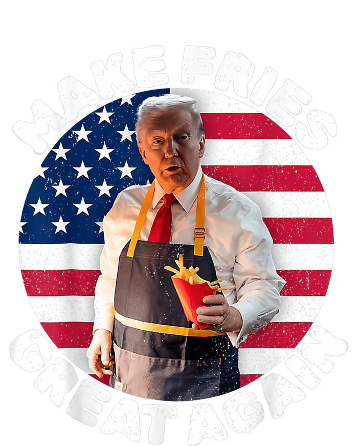 Donald Trump 2024 French Fry Make French Fries Great Again America Flag Design Tall Sweatshirt