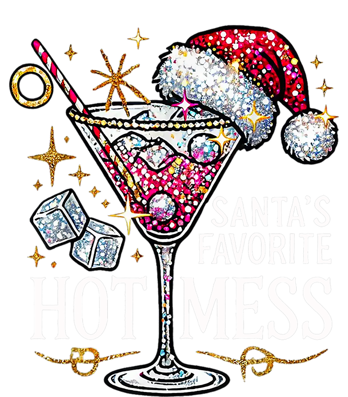 SantaS Favorite Hot Mess Christmas Holiday Margarita Drink Performance Long Sleeve Polo