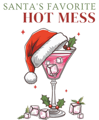 SantaS Favorite Hot Mess Funny Christmas Cocktail Drink Metallic Star Ornament