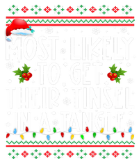 Most Likely To Get Their Tinsel In A Tangle Christmas Lights Tie-Dye Long Sleeve Shirt