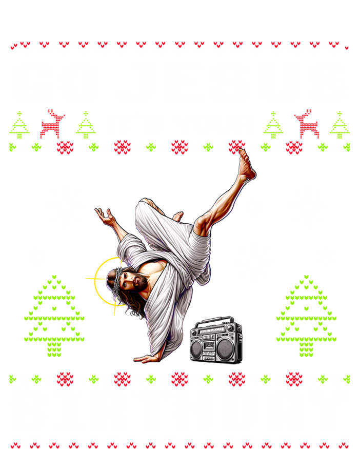 Break Dance Go Jesus ItS Your Birthday Merry Christmas Day Cool Gift Zip Tote Bag