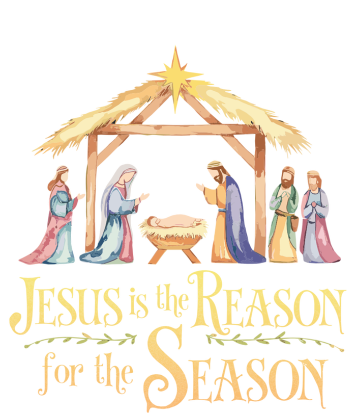 Christmas Nativity Jesus Is The Reason For The Season Manger Ceramic Star Ornament