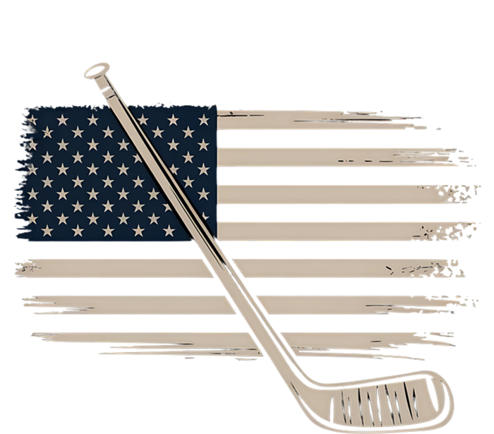 American Flag Hockey Stick Lovers Vintage Usa Flag Patriotic Great Gift Coaster