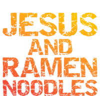 Jesus And Ramen Noodles Funny Christian Quote Distressed Tote Bag