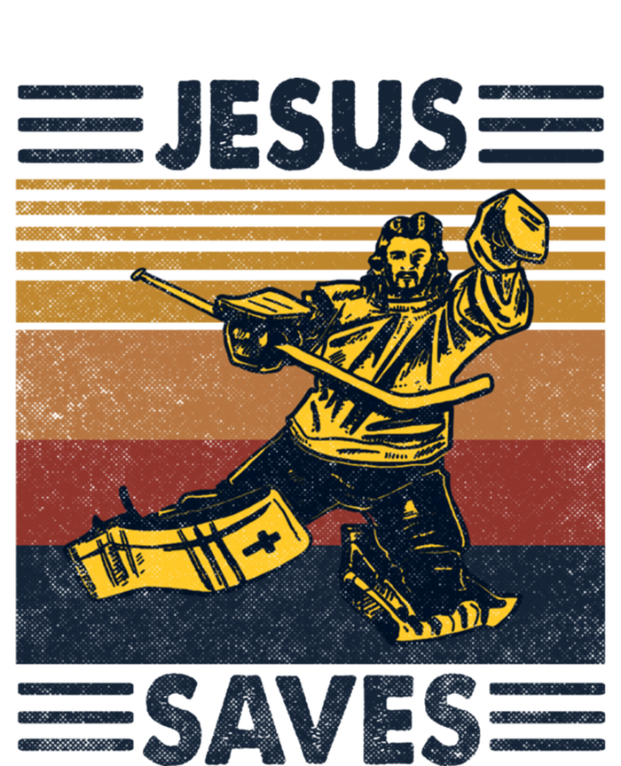 Jesus Saves Ice Hockey Goalie Sport Religious Christian Gift Meaningful Gift T-Shirt