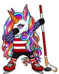 Dabbing Unicorn America Ice Hockey Fans Jersey Usa Flag Gift Stripe Pom Pom Beanie