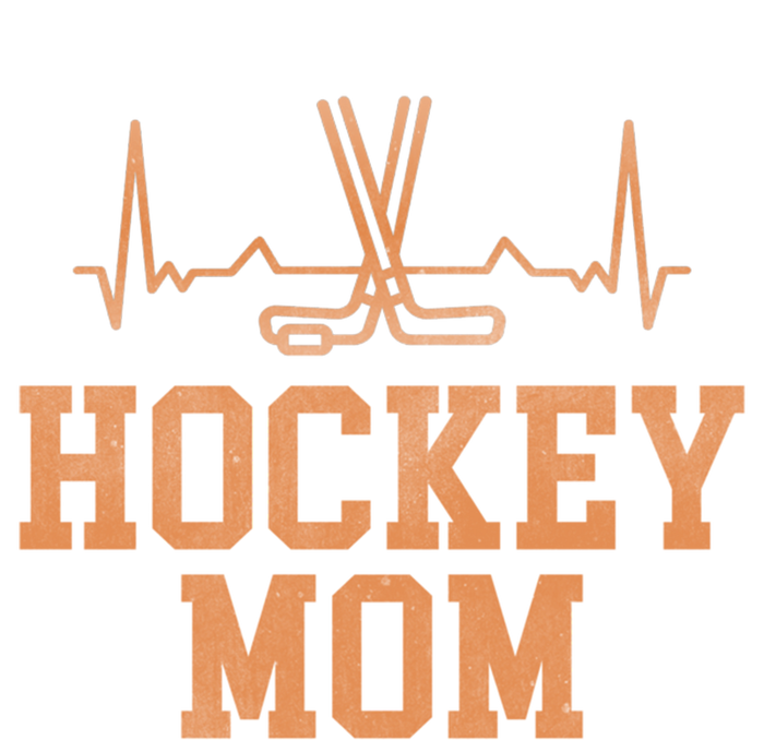 Distressed Ice Hockey Heartbeat Mom Ice Hockey Mothers Puck Gift T-Shirt