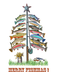 Merry Fishmas Christmas Fish Tree Xmas Lights Fishing Rod Magnet