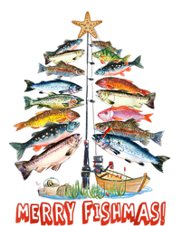 Merry Fishmas Christmas Tree Fish Funny Fishing T-Shirt