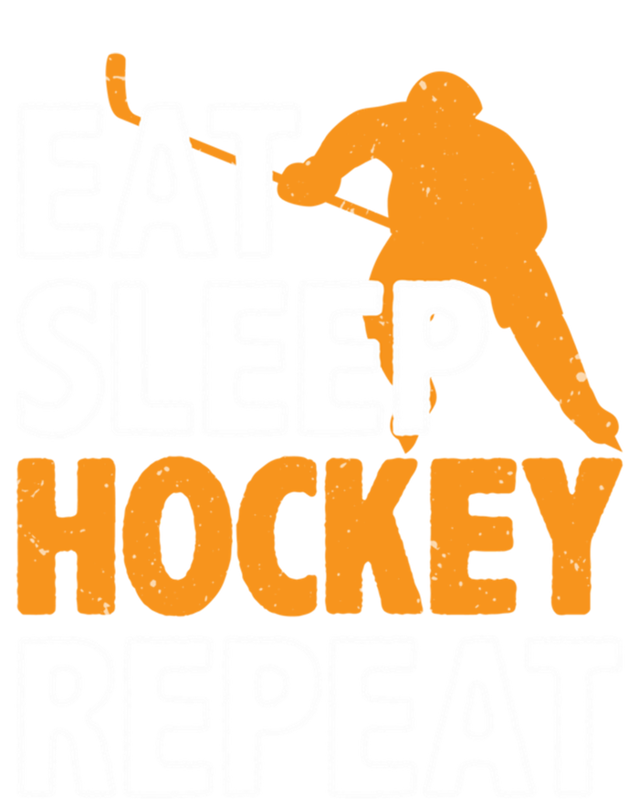 Eat Sleep Hockey Repeat Ice Hockey Lover Players Fun Meaningful Gift Women's Racerback Tank