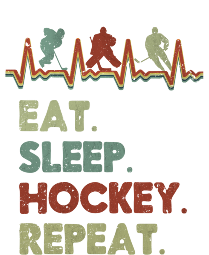 Eat Sleep Hockey Repeat Lifestyle Focus Gift Short Acrylic Beanie