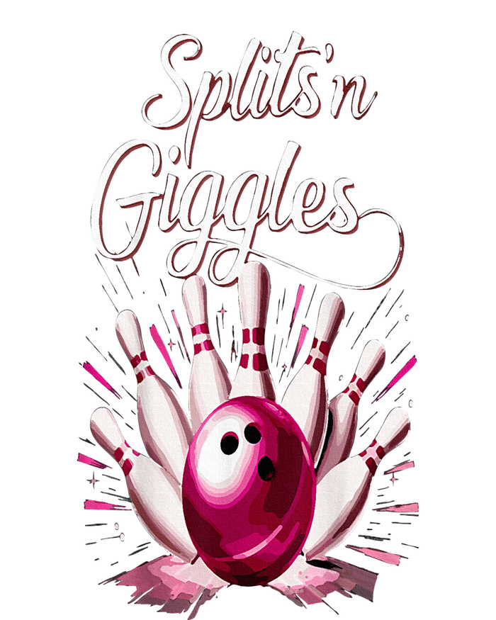 Funny Splits N Giggles Bowling Team Cute Bowler Premium T-Shirt